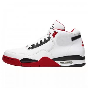Flight Legacy White Black Red Basketball Shoes Cool