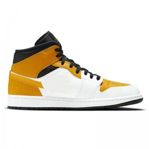 Jordan 1 Mid 'University Gold' Teenager Basketball Shoes