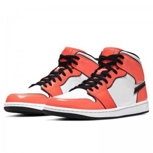 Jordana 1 Mid Turf Orange Trainer Shoes For Work