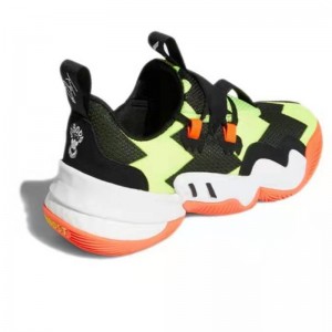 adidas Trae Young 1 Black Green Orange Basketball Shoes Zoom