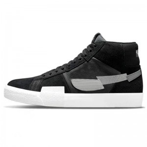 SB Zoom Blazer Mid Black Grey Shoes Casual In Style 2021
