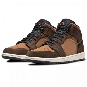 Jordan 1 Mid SE 'Chocolate Dark' Basket Shoes On Amazon