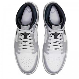 Jordan 1 Mid 'Light Smoke Grey' Basketball Shoes Best Quality