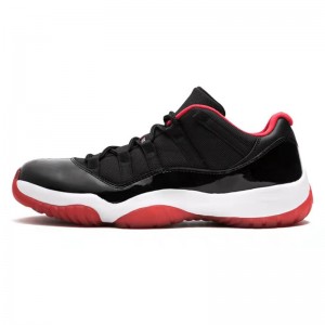 I-Jordan 11 Retro Low Bred Basketball Shoes Outdoor