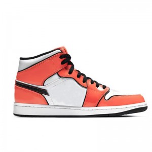 အလုပ်အတွက် Jordan 1 Mid Turf Orange Trainer Shoes