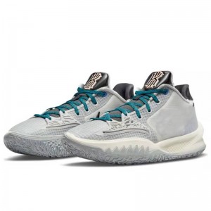 Kyrie Low 4 White Grey Basketball Shoes Evolution
