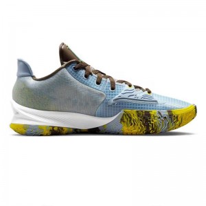Kyrie Low  4 Blue gray yellow Famous Basketball Shoes