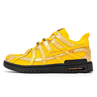 Nyeupe-nyeupe X Air Rubber Dunk 'University Gold' Casual Shoes Non-Slip