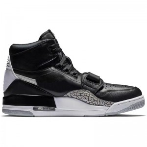Jordan Legacy 312 Black White Basketball Shoes Pou jwe nan