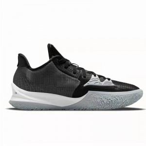Kyrie Low 4 սև մոխրագույն բասկետբոլի կոշիկների դիզայն
