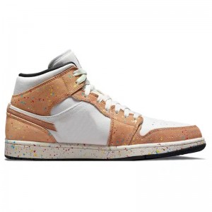 Кошаркарски обувки Џордан 1 средна SE „Шетки со боја со четка“ Шарени