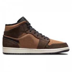 Jordan 1 Mid SE 'Chocolate Dark' Basket Shoes On Amazon
