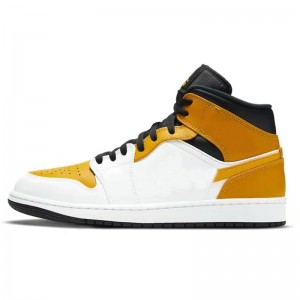 Jordan 1 Mid ‘University Gold’ Teenager Basketball Shoes