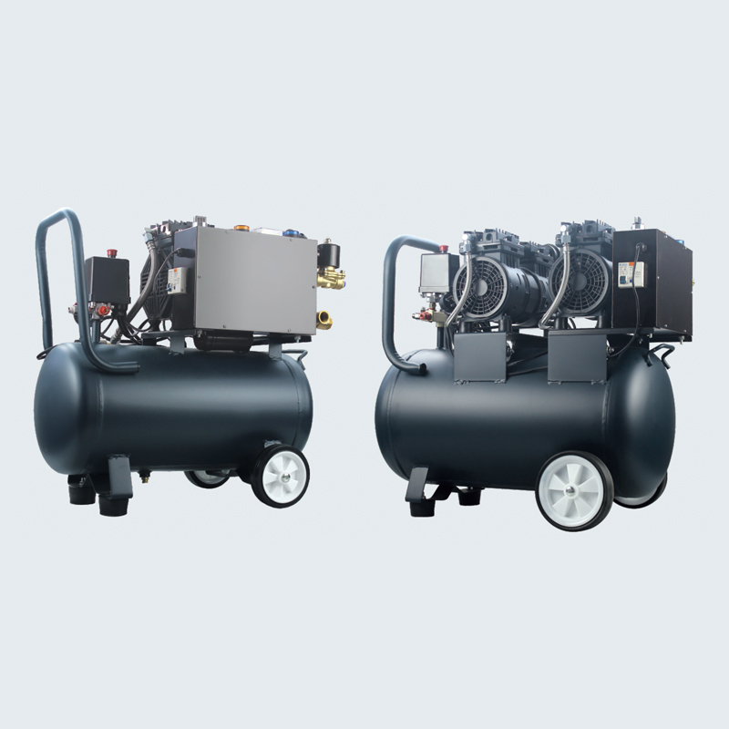 Portable 550W/750W with 30L Tank Silent 8 Bar Oil Free Piston Air Compressor for Home Using Painting, Decoration, Laboratory Featured Image
