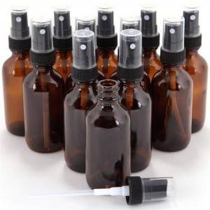 Sterile spray bottle alcohol spray stock supply 15ml 30ml 60ml 120ml 240ml Boston blue glass bottle