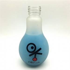frosted  light bulb glass bottle,500ml