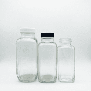 Wholesale Clear  200ML/350ML/480ML Milk Juice Glass Bottle   with Lids in Xuzhou