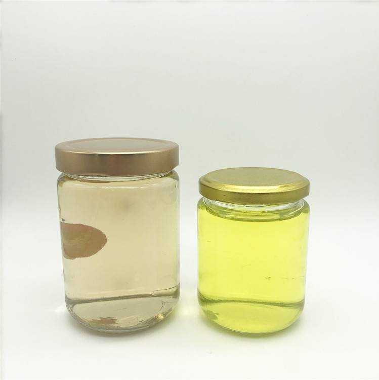 Best price round glass storage bottle jar with metal cap