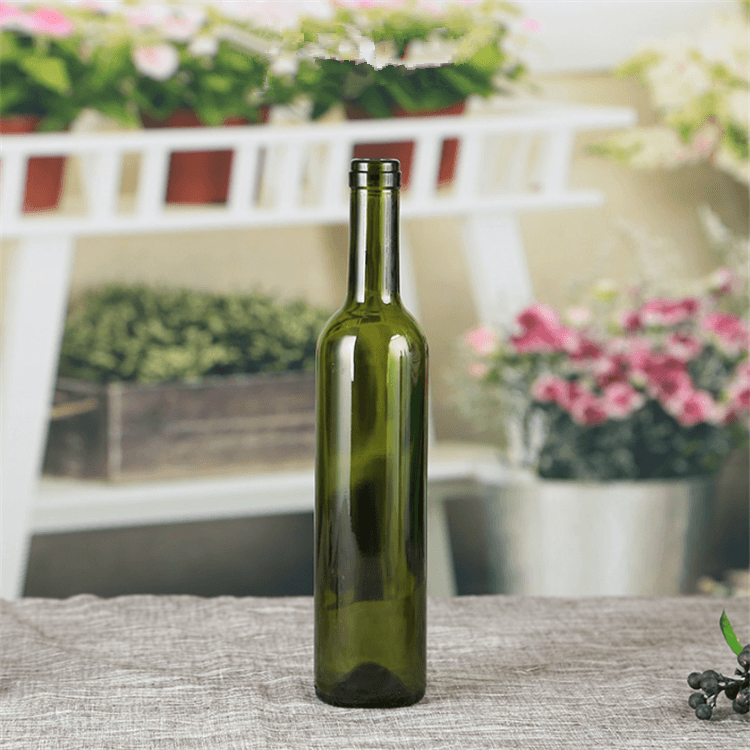 750ml Clear Glass Bordeaux Wine Bottle Flat-Bottomed Cork Finish with Premium Natural Corks & PVC Shrink Capsules