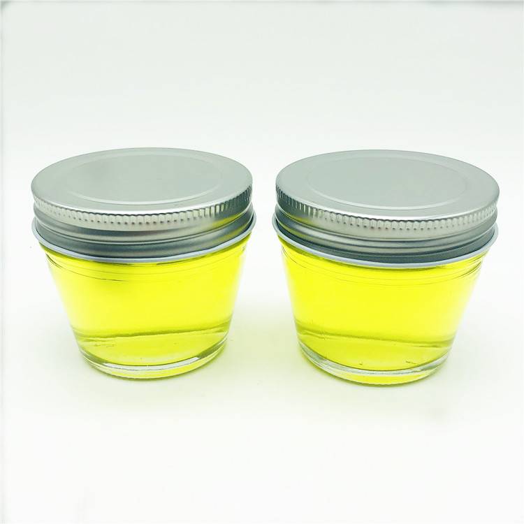 Hermetic sealed glass storage round jars glass mason jam jar for honey sauce