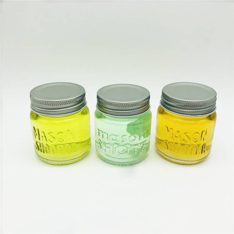 Custom design stock round glass mason honey jam mason jar for food canning