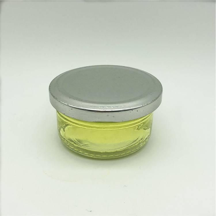 Mini glass mason jar for food/honey/puddding/sauce with metal screw cap