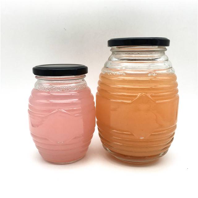 380ml 750ml oval beehive shape glass honey jars honey glass container pots
