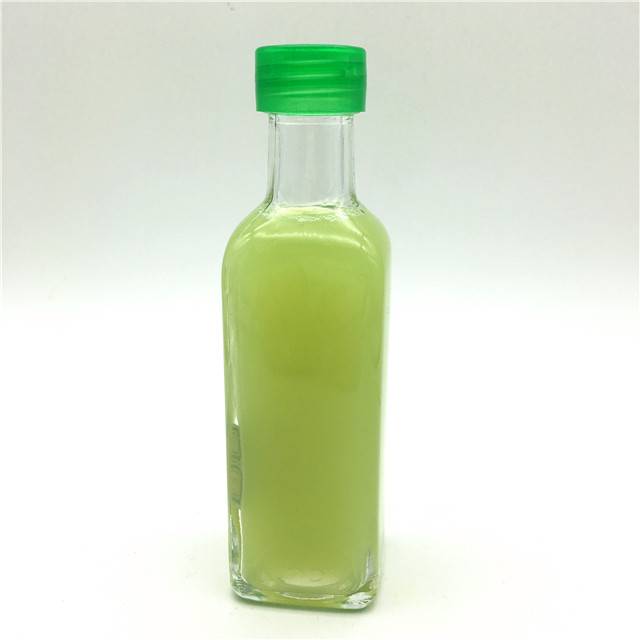 small 100ml square olive oil glass bottle hot sauce glass bottle with screw cap