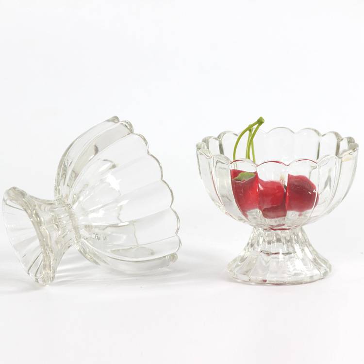 Unique crystal glass cup ice cream glass