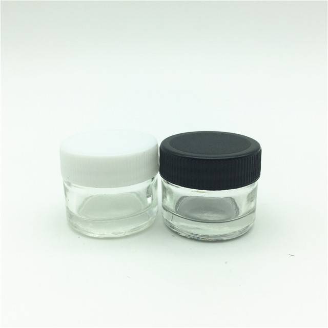 Air Tight Medical Concentrate Containers with Lid Small Glass Jars 5ML