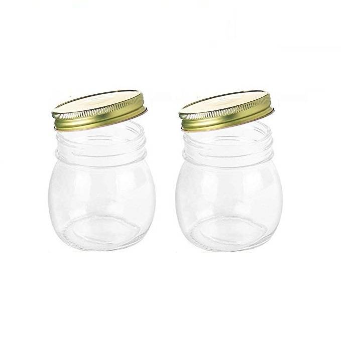 Storage Canning Jars 10 oz Wide Mouth Glass Jars For Caviar Herb Jelly Jams Honey