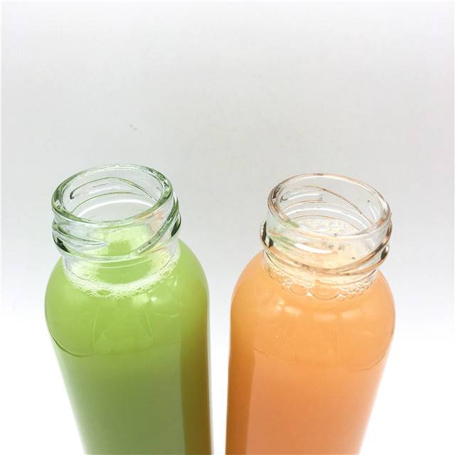 300ml straight side juice/beverage glass bottle for juice with twist off cap