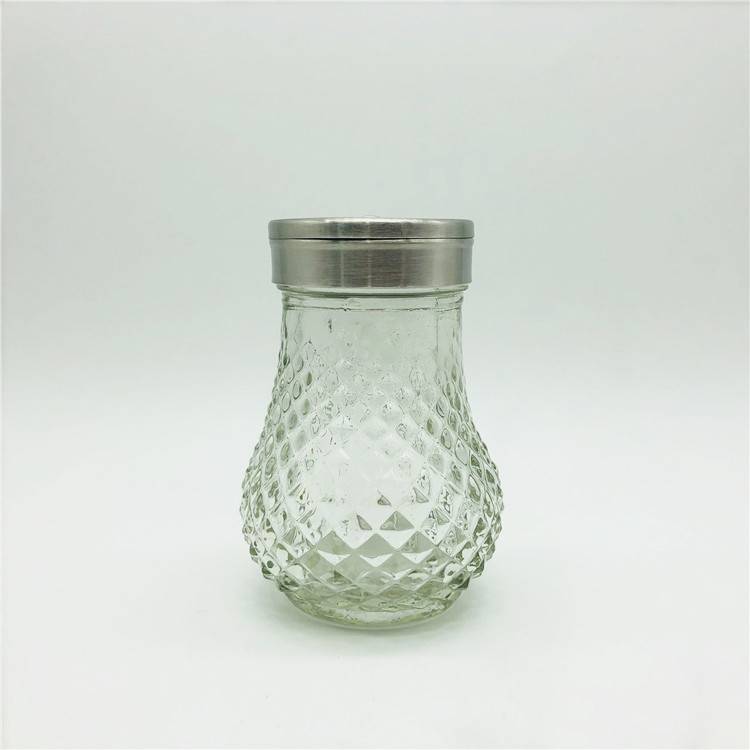 Creative craved 120ml 4oz adjustable lid glass spice jar