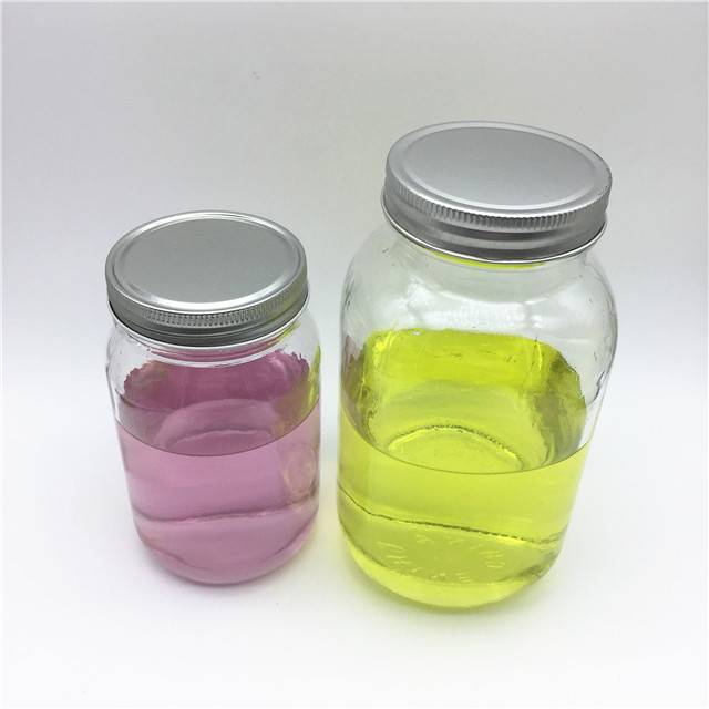 500ml 16oz 1L 32oz glass mason jars for food and storage with screw tinplate lids for promotion