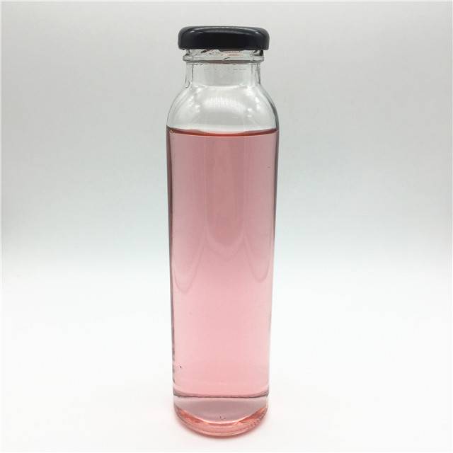 cylindrical cold press juice glass bottle 300ml 10oz