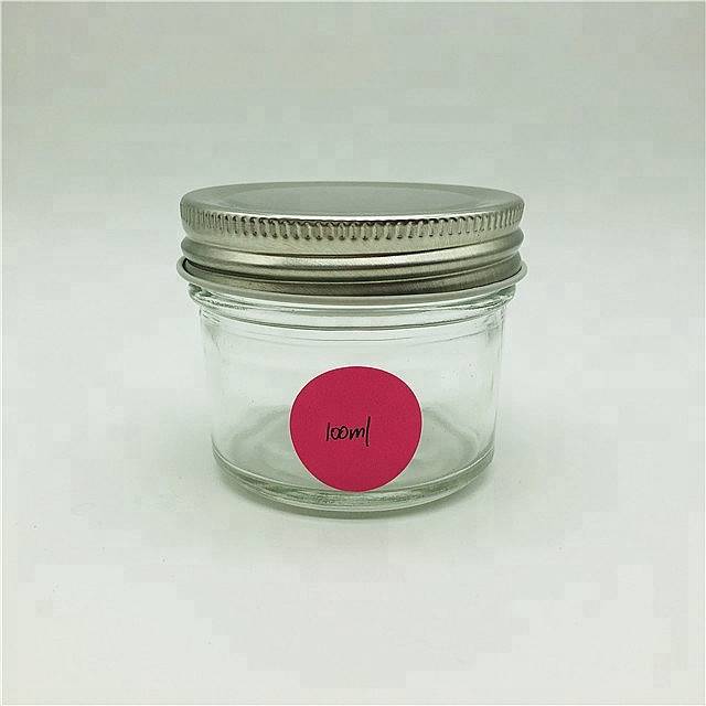 100ml wide mouth mini mason jar glass for caviar jam