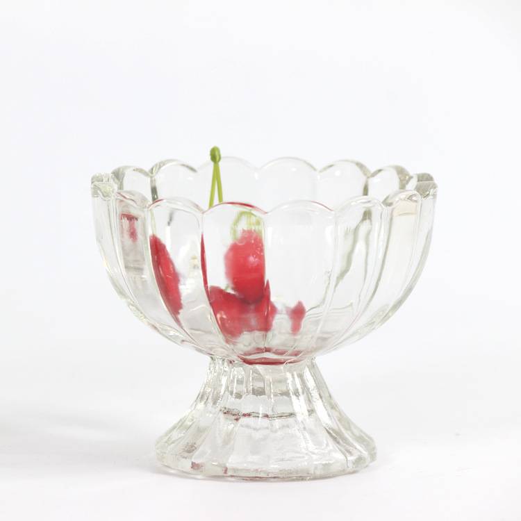 Unique crystal glass cup ice cream glass