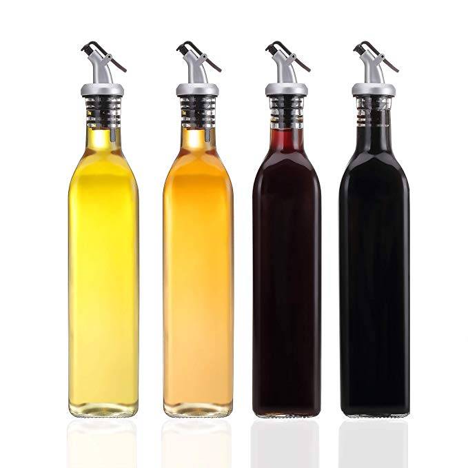 8oz 250ml 16oz 500ml Oil and Vinegar Glass Bottle with Olive Oil Dispenser