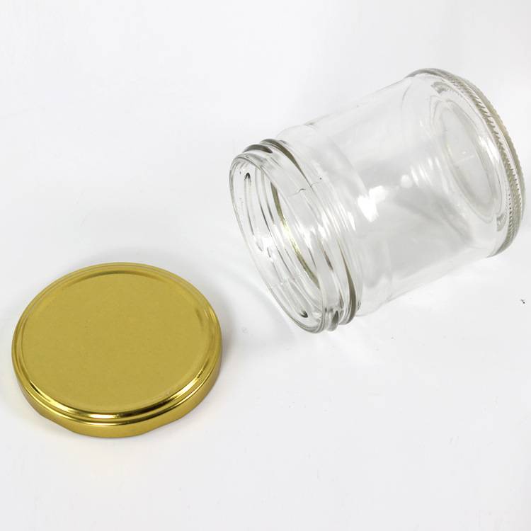 75ml 100ml cheap small glass jam jar with metal cap