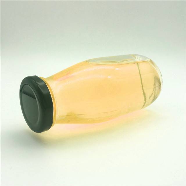 round mini glass 250ml milkshake bottle with lid