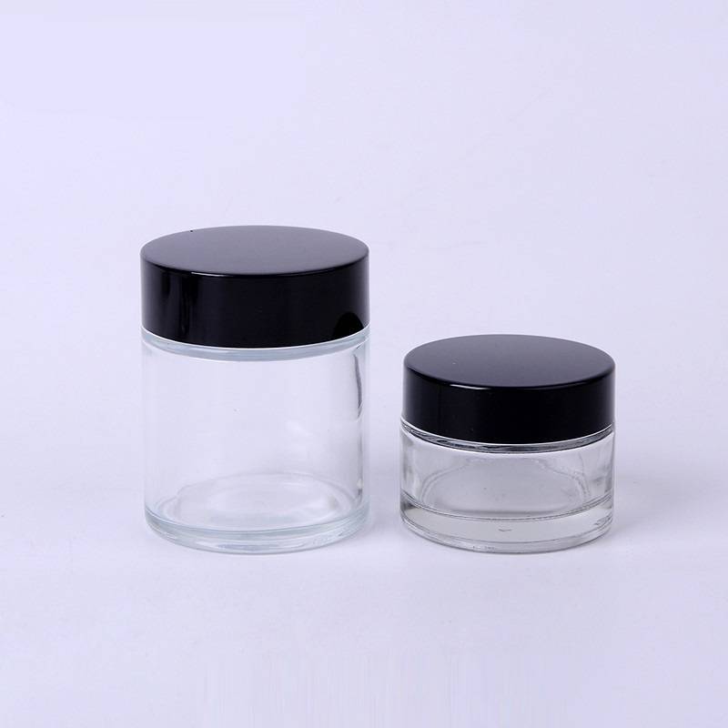 Cheap Clear Empty Glass Face Cream Cosmetic Jar