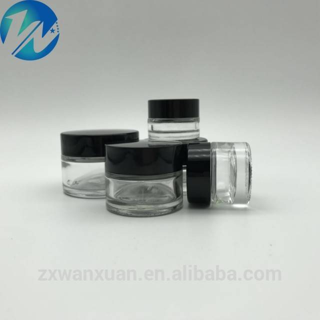 5ml 15ml 35ml Cosmetics Glass Jar With Lid For Cream Paste Packaging