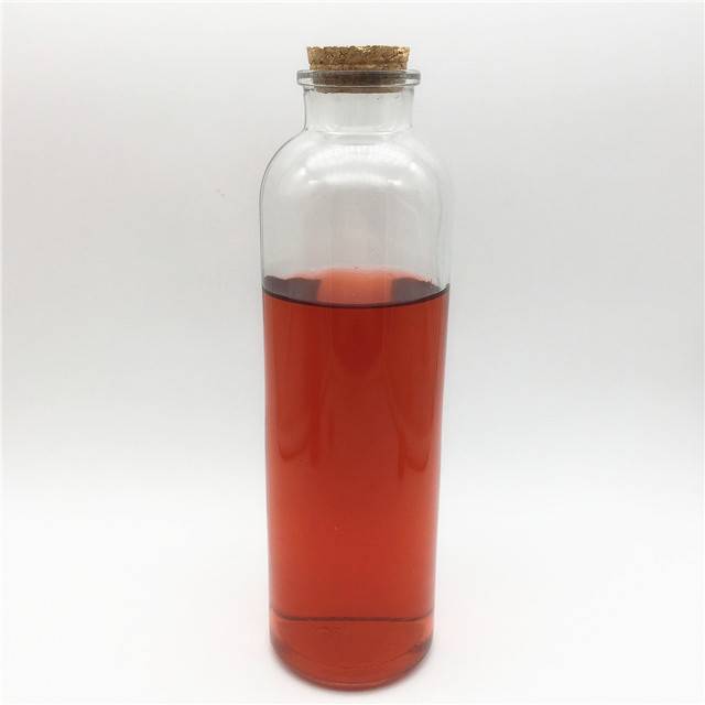 cylindrical clear fresh milk tea juice beverage glass bottle 500ml