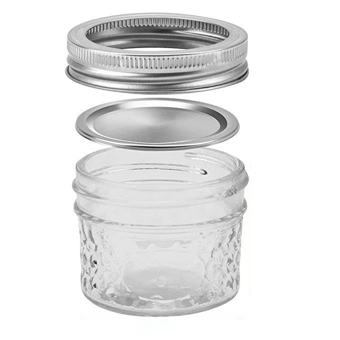 4OZ Canning Jars Mason Jars for Jam Honey Wedding Favors Shower Favors Baby Foods DIY Magnetic Spice Jars