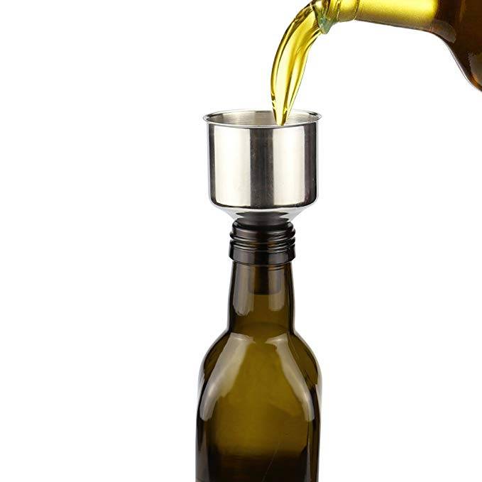 250ML 500ML Dark Brown Kitchen Oil Bottle 8oz 17oz Olive Oil Bottle with Oil Dispensing Pour Spouts