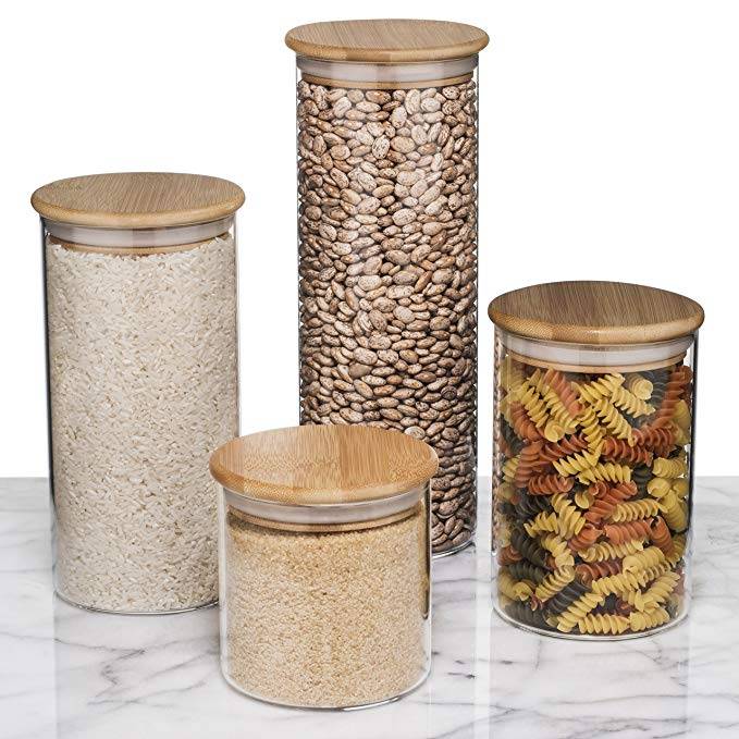 Glass Kitchen Canister for Food Storage