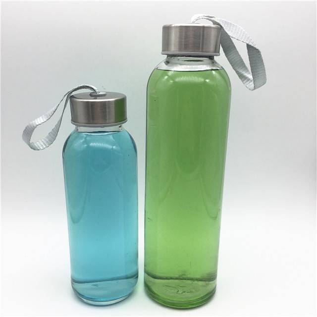 2017 High quality Hot Sauce Woozy Bottles - 300ml 500ml 10oz 16oz round students use promotion gifts sport water glass bottle – Wan Xuan