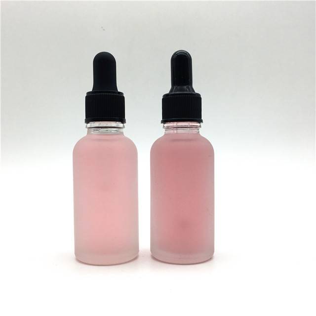 Beautiful and fashion personal skin care cosmetic frosted glass dropper bottle for facials essential oil