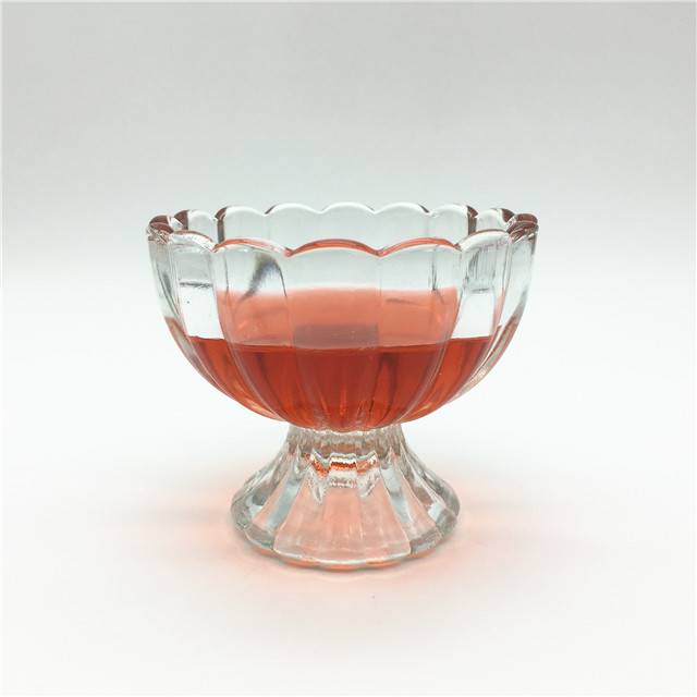Handmade Flower Shape Crystal Cocktail Glass Ice Cream Glass Cup