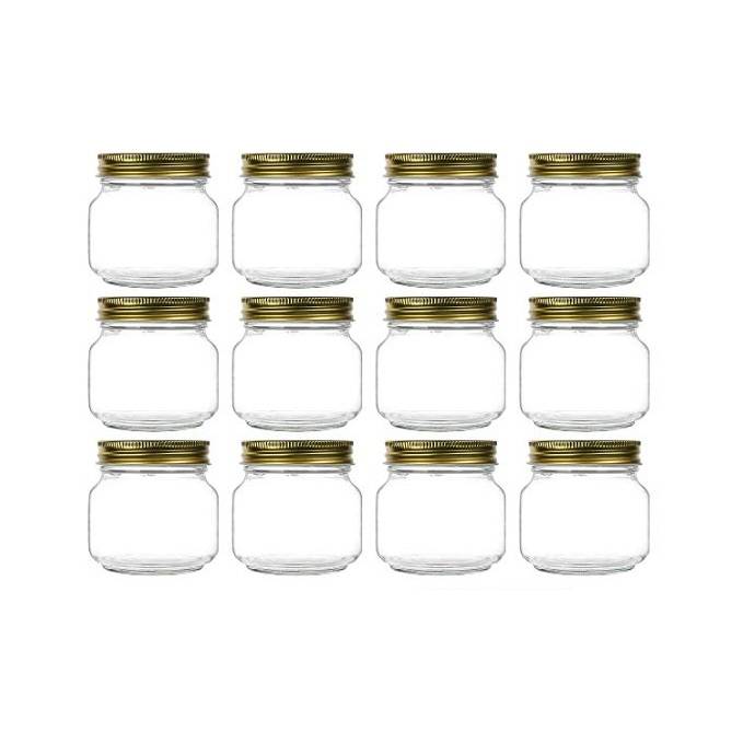 8 oz Glass Storage Canning Jars Ball Wide Mouth Mason Jars For Caviar Herb Jelly Jams Honey